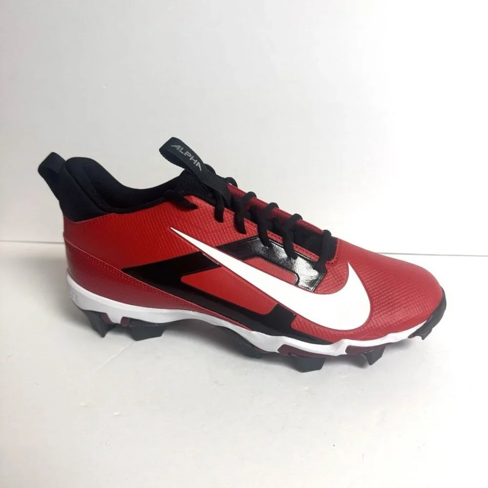 Nike Alpha Menace 4 Shark Football Cleats Red Size Mens 11 M